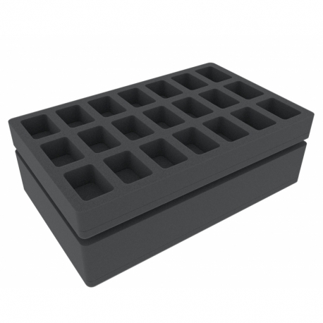Feldherr foam set for 9L Really Useful Boxes - 42 miniatures + tanks / monsters