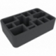 HSMFKB070BO 70 mm Half-Size foam tray with 13 compartments
