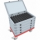 Euro Box with Zugliege - 9 compartments for H0 Gauge - for model railway locomotives, wagons and vehicles