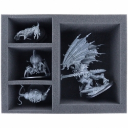 FS125A002 foam tray for Angron: Daemon Primarch of Khorne + 3 miniatures