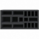 IEMFJS070BO 258 mm x 128 mm x 70 mm foam tray for board games with 17 compartments