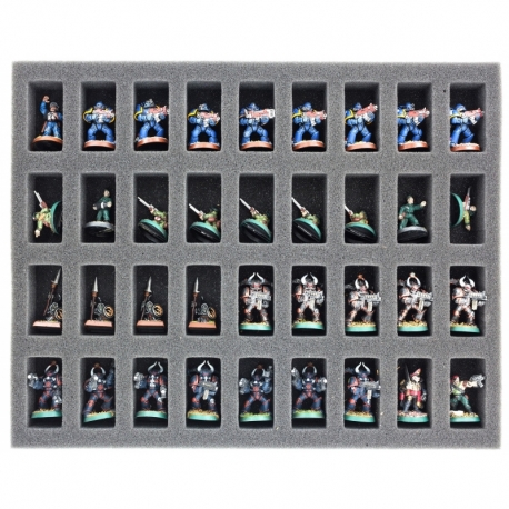 FS035A025 Full-Size foam tray for Warhammer Fantasy - 36 compartments