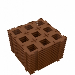 Feldherr terrain tile grid for Carcassonne - interlocking