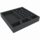 AGMFJE050BO 295 mm x 295 mm x 50 mm foam tray for board games with 26 compartments