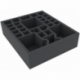 HZMFJC070BO 280 mm x 235 mm x 70 mm foam tray for board games with 29 compartments