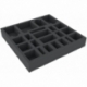 HUMFIX040BO 258 mm x 258 mm x 40 mm foam tray for board games with 22 compartments