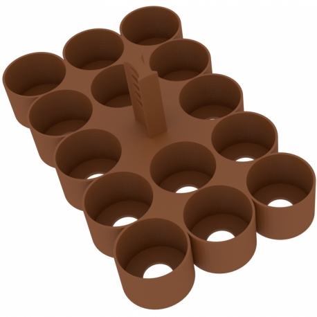 Feldherr paint rack for 4l Really Useful Boxes - 14 Citadel paint pots (18 ml / 24 ml)