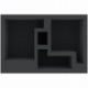 HVMFIS080BO 218 mm x 147,5 mm x 80 mm foam tray for board games with 4 compartments