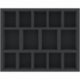 FS050A094 50 mm foam tray for miniatures in 1:56 scale (28 mm) - 14 compartments