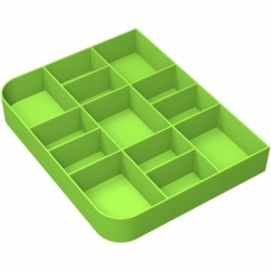 Feldherr Quarter-Size token tray for game material - 13 compartments