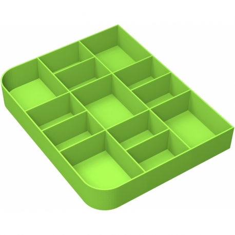 Feldherr Quarter-Size token tray for game material - 13 compartments