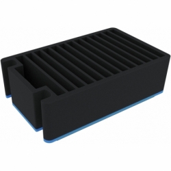 DZMFAS150BO Feldherr rigid foam insert for Auer CP 6433 - hold 12 tablet computer in XXL cases