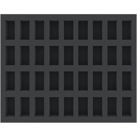 FS035A004 35 mm foam tray for miniatures in 1:72 scale (20 mm) – 36 compartments