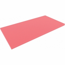 1000 mm x 500 mm x 30 mm foam sheet / cutting, red