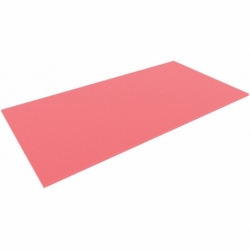 1000 mm x 500 mm x 10 mm foam sheet / cutting, red