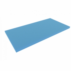 1000 mm x 500 mm x 30 mm foam sheet / cutting, blue