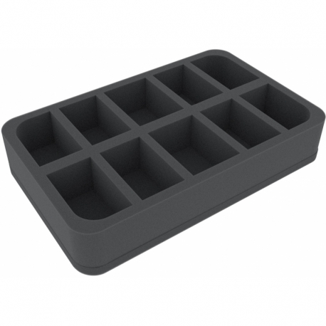 HSBE050BO 50 mm Half-size foam tray with 10 compartments