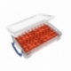 Feldherr paint racks + token trays for 4L Really Useful Boxes - 56 Citadel Paint Pots (12 ml) + game material