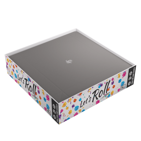 Magnetic Dice Tray Square Black/Gray