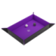 Magnetic Dice Tray Rectangular Black/Purple