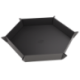 Magnetic Dice Tray Hexagonal Black/Gray