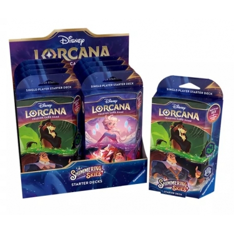 Disney Lorcana TCG: Shimmering Skies - Starter Decks (8 Pack) (English) by Ravensburger