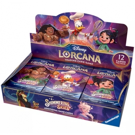 Disney Lorcana TCG: Shimmering Skies - Paquetes de refuerzo (24 unidades) (Inglés) de Ravensburger