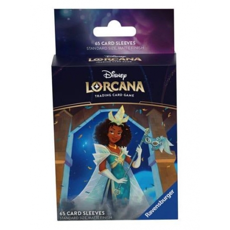 Juego de cartas TCG Disney Lorcana - Fundas Estándar Tiana Shimmering Skies de Ravensburger