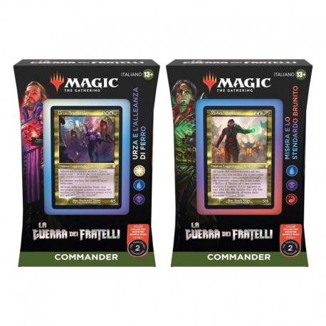 Magic the Gathering La Guerra dei Fratelli Commander Decks Box (4) (Italian)