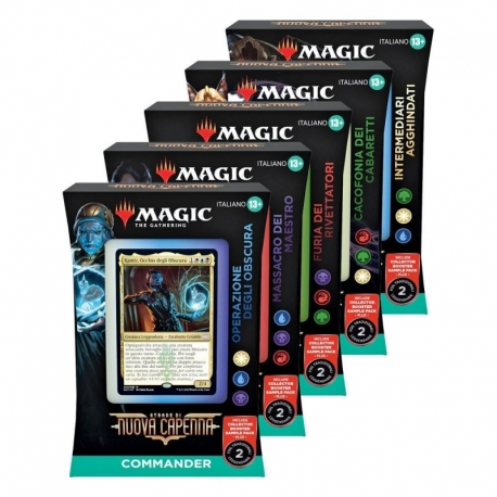 Magic the Gathering Strade di Nuova Capenna Mazos de Commander Caja (5) (Italian)