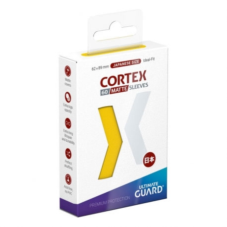 Ultimate Guard Cortex Sleeves Tamaño (Japonés) Matte Yellow (60)