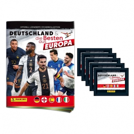 DFB Deutschland 2024 und die Besten aus Europa Sticker Collection Starter Pack (German)