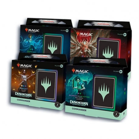 Magic the Gathering Duskmourn: La Casa degli Orrori Commander Decks Box (4) (Italian)