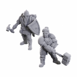 D&D Nolzur's Marvelous Miniatures Pack de 2 Miniaturas sin pintar 50th Anniversary Dwarves