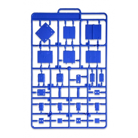 Original Character Plastic Model Kit 1/80 Pop Another World Series Relay box/Cubicle Blue 3 cm