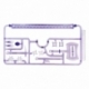 Original Character Plastic Model Kit Pop Series04:Shinobi2 Clear Purple 2 cm