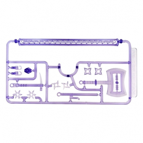 Original Character Plastic Model Kit Pop Series04:Shinobi2 Clear Purple 2 cm