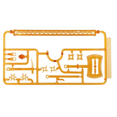 Original Character Plastic Model Kit Pop Series04:Shinobi3 Clear Orange 2 cm