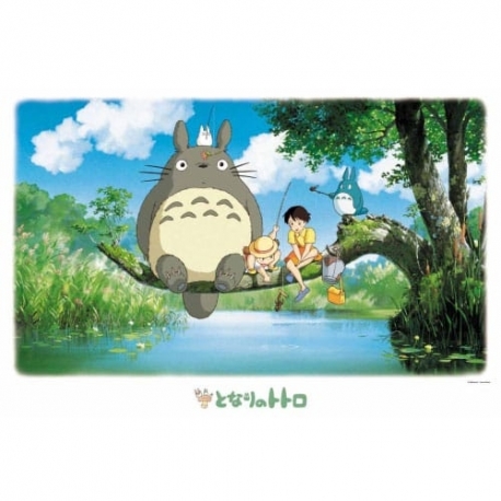Mi vecino Totoro Puzzle Will Totoro catch a Fish (1000 piezas)