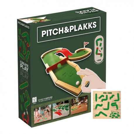 Juego de minigolf mesa PITCH&PLAKKS + Circuitos