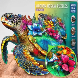 Wooden Puzzle – Turtle – 300 pieces by Escape Welt