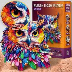 Wooden Puzzle – Owl – 300 pieces by Escape Welt