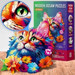 Wooden Puzzle – Cat – 300 pieces by Escape Welt