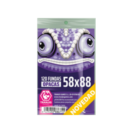 Purple Chameleon Sleeves 58x88mm from Tranjis Games