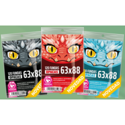 Red Dragon Sleeves 63x88mm from Tranjis Games