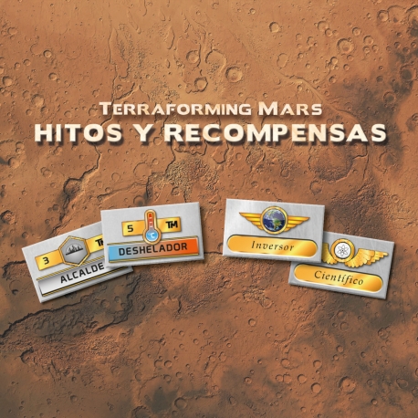 Table game expansion Terraforming Mars Milestones & Awards from brand Maldito Games