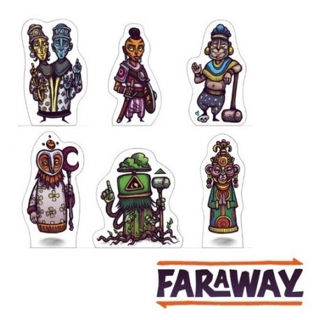 Faraway: Wooden Meeples board game by Maldito Games