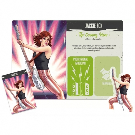 Rock Hard 1977 - Jackie Fox PROMO board game from Devir