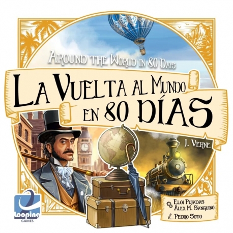 Juego de mesa La Vuelta al Mundo en 80 Dias de Looping Games