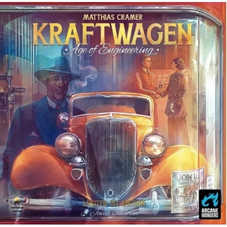 Juego de mesa Kraftwagen: Age of Engineering (Castellano) de Samaruc Games